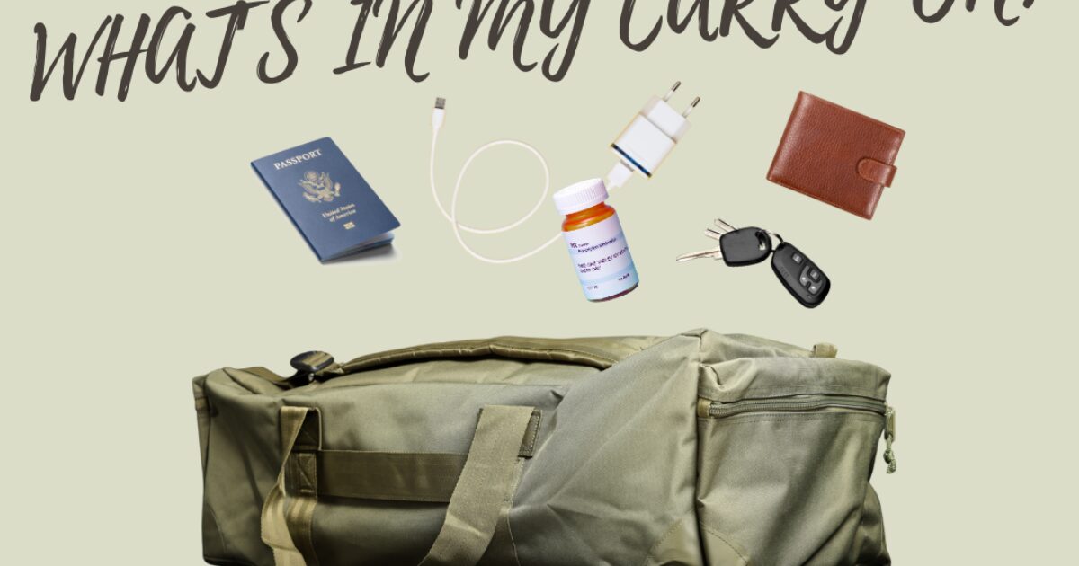 What's In My CarryOn Bag? Country Travel DISCOVERIES